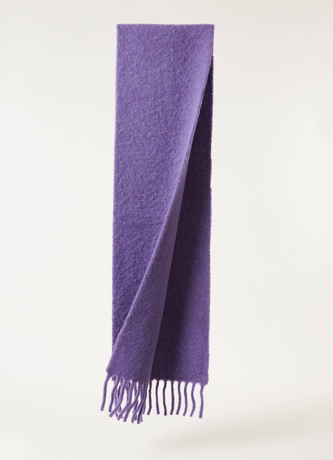 Becksöndergaard Yuta sjaal in alpaca wolblend 200 x 30 cm - voorkant 3 violet