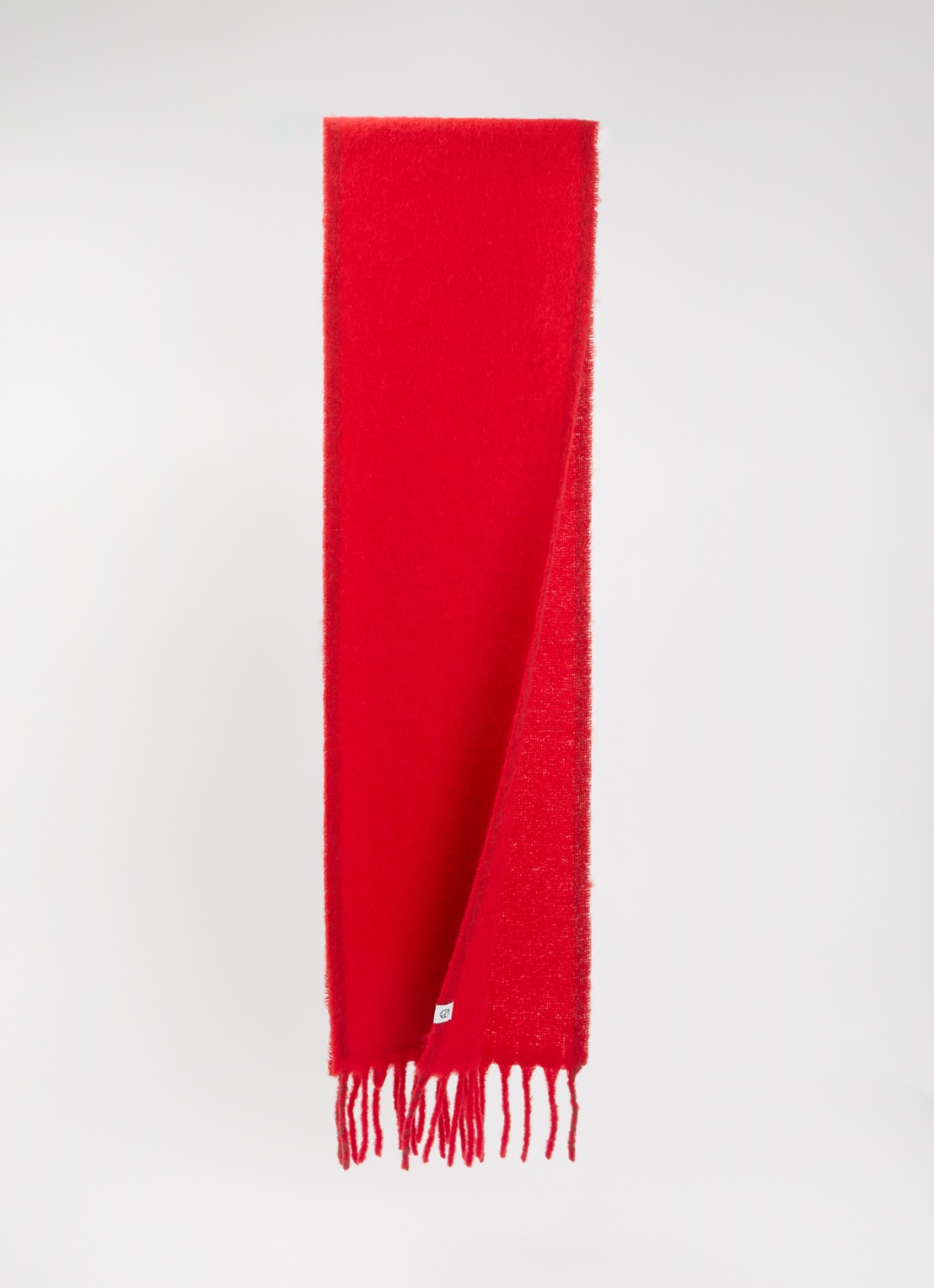 Becksöndergaard Yuta sjaal in alpaca wolblend 210 x 26 cm - detail 2 rood