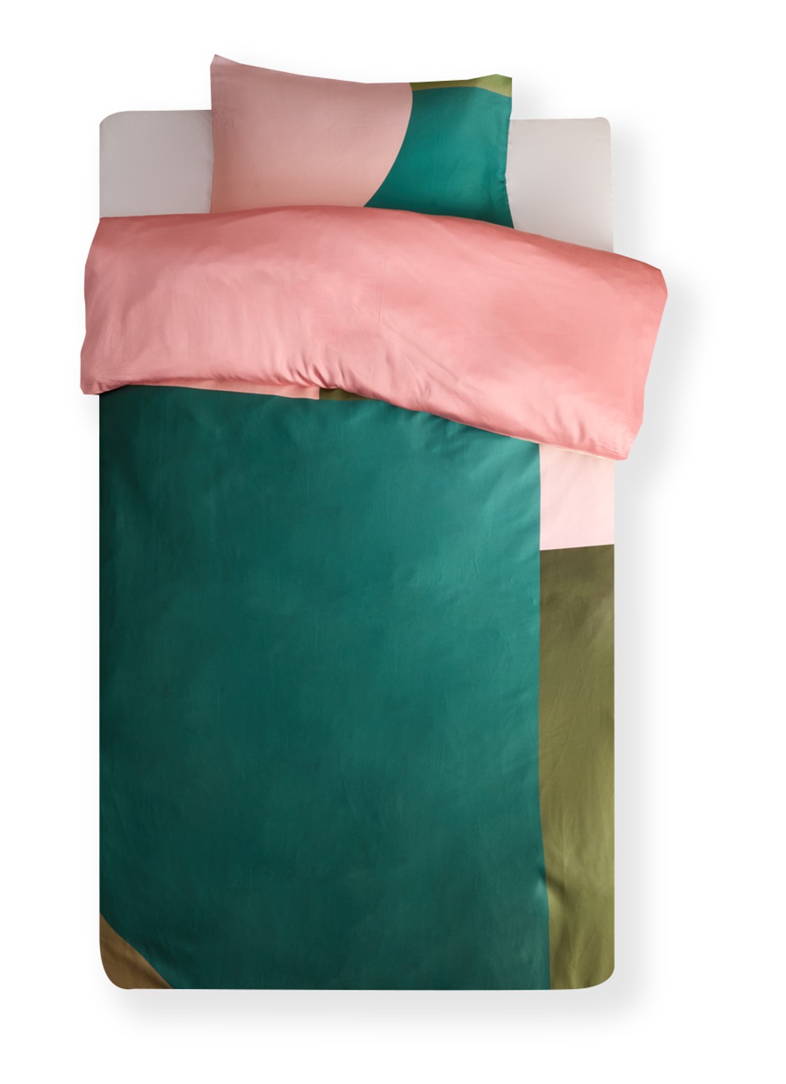 BeddingHouse Dutch Design Abby Road dekbedovertrek 140 x 200/220 cm - voorkant groen