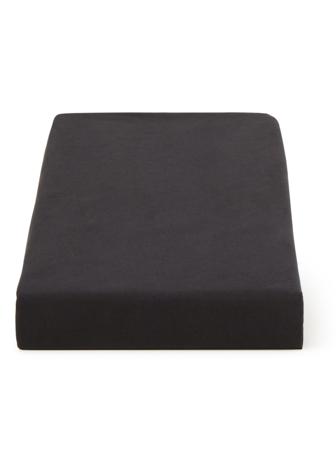 BeddingHouse Dutch Design Hoeslaken van  katoen, hoekhoogte 28 cm - voorkant zwart