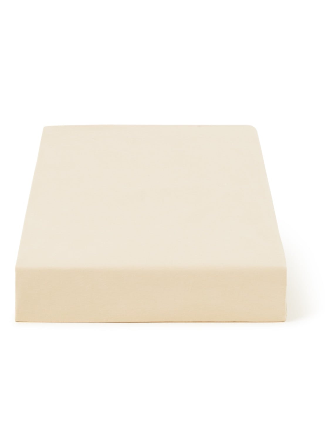 BeddingHouse Dutch Design Hoeslaken van  katoen, hoekhoogte 28 cm - voorkant zand