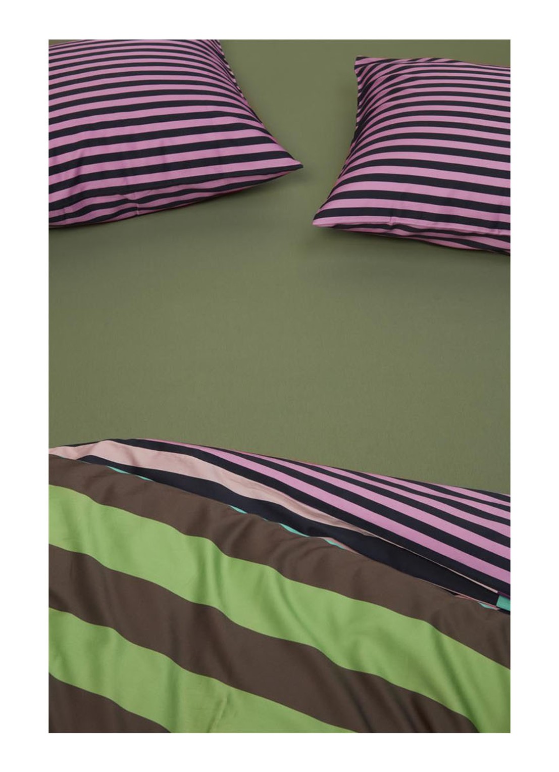 BeddingHouse Dutch Design Hoeslaken van  katoen, hoekhoogte 28 cm - detail 4 groen