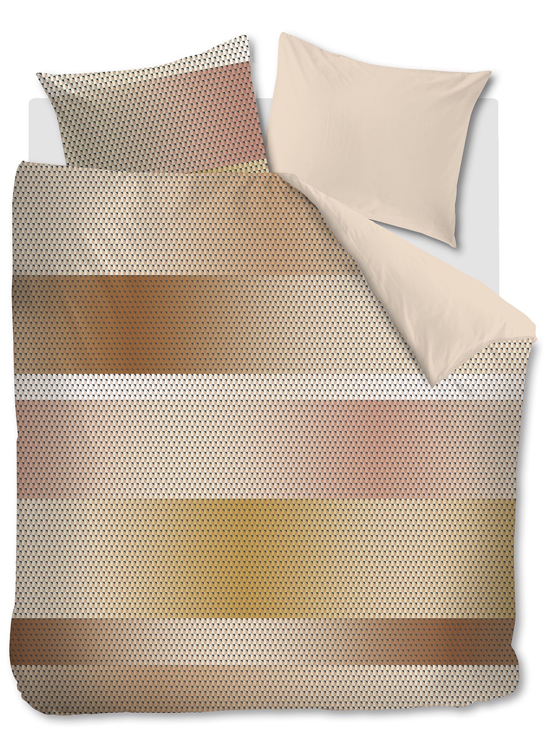 BeddingHouse Dutch Design Hollywood Boulevard dekbedovertrekset - inclusief kussenslopen - voorkant 8 zand