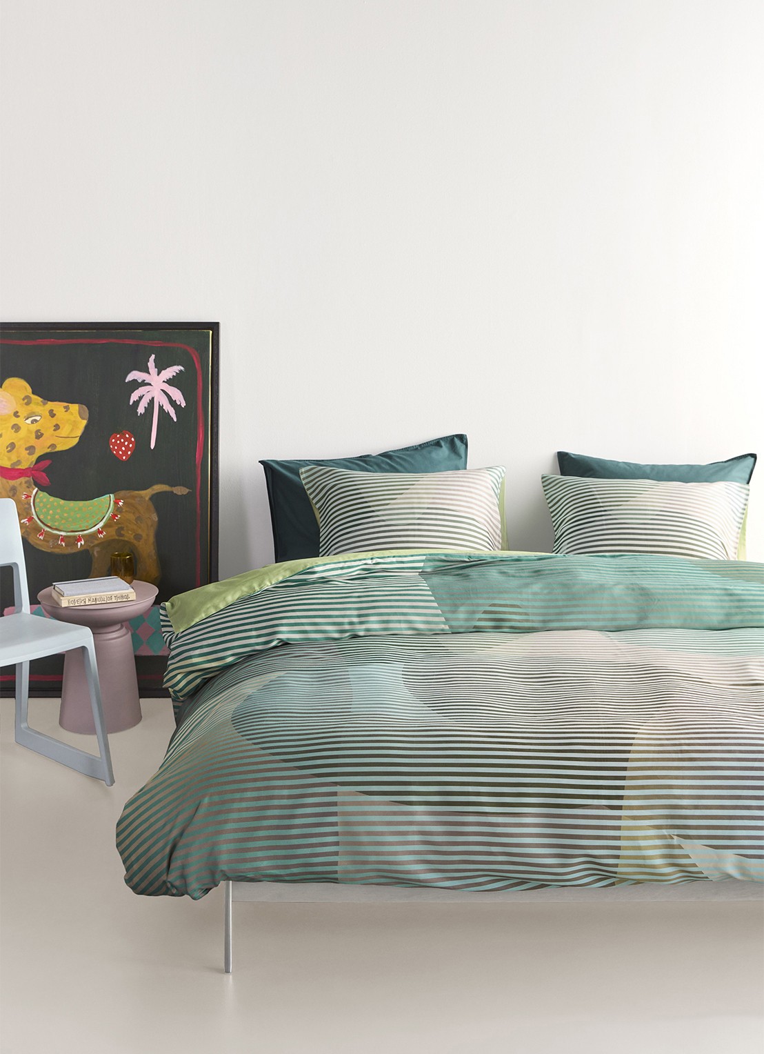 BeddingHouse Dutch Design Lombard dekbedovertrekset - inclusief kussenslopen - voorkant 2 groen