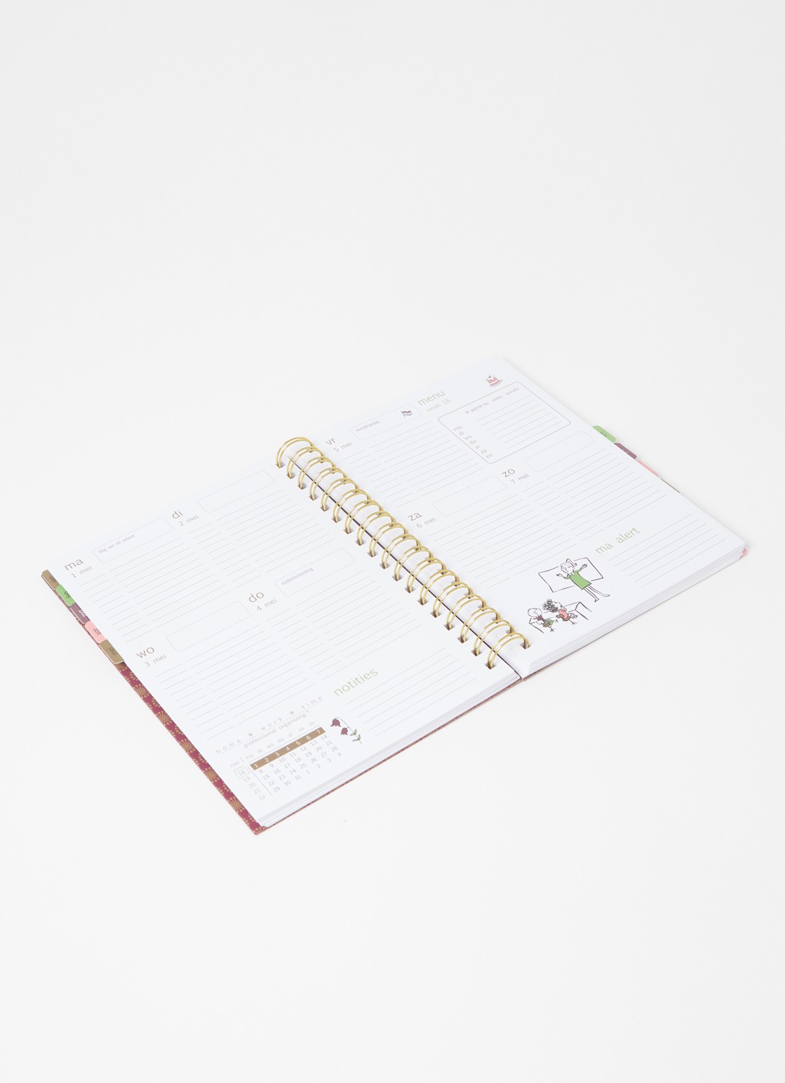 Bekking & Blitz Homeworktime familie-agenda 2023  - voorkant 2 aubergine