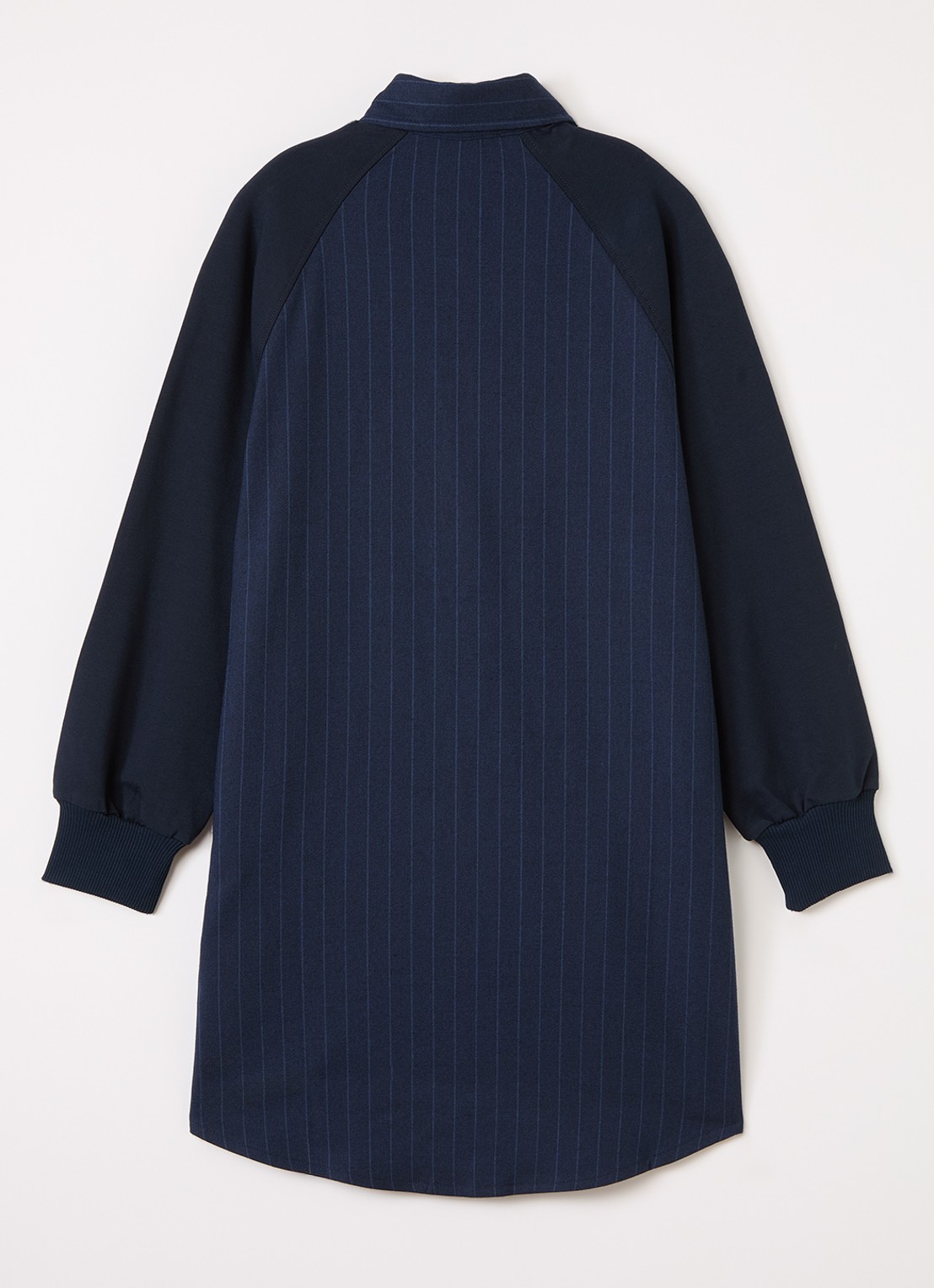 Bellerose Air tuniekjurk met krijtstreep - voorkant 2 donkerblauw