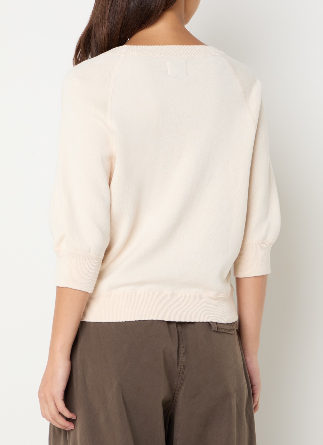 Bellerose Anglet sweater met ronde hals - achterkant 4 gebroken wit