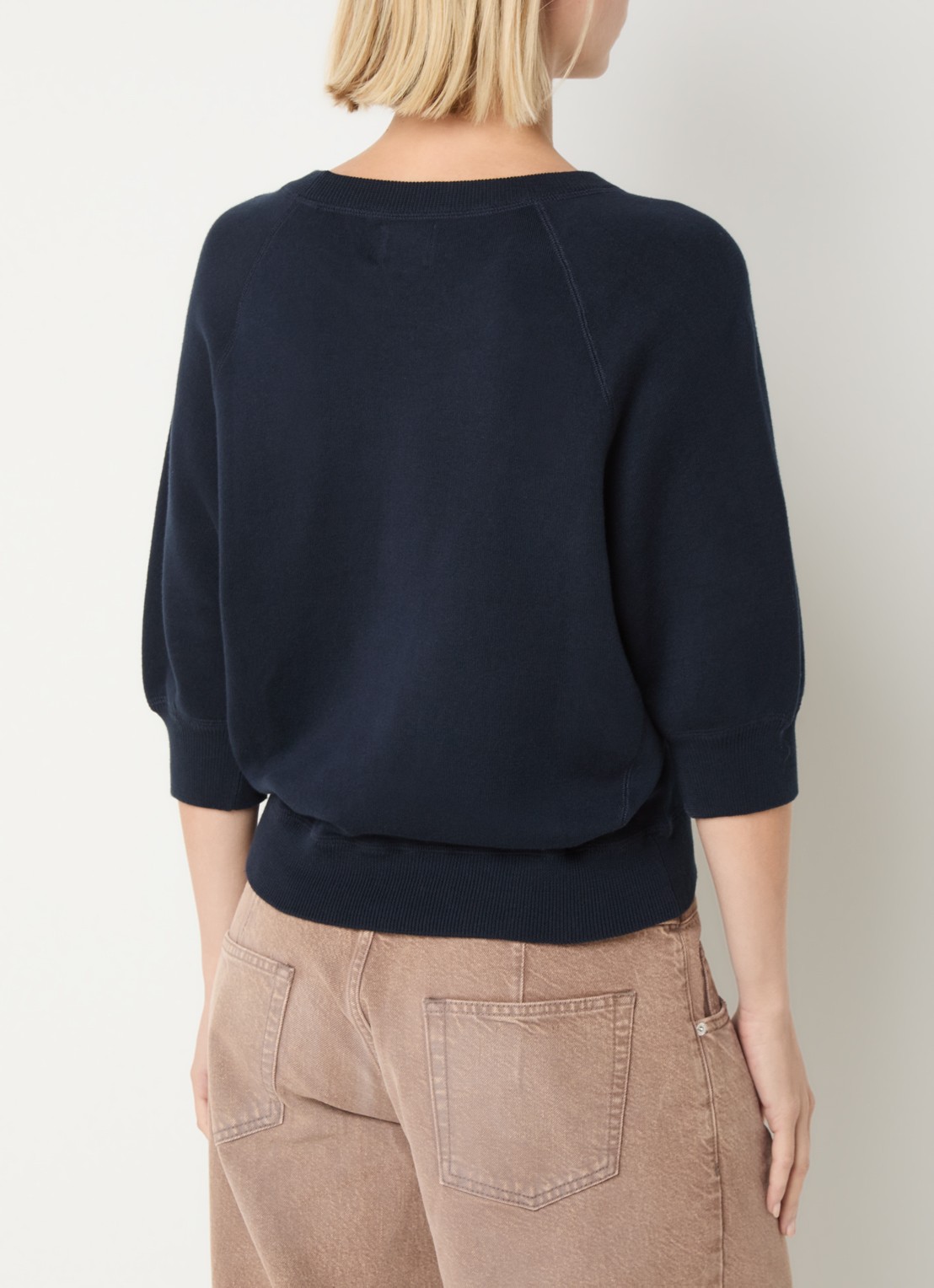Bellerose Anglet sweater met ronde hals - achterkant 4 donkerblauw