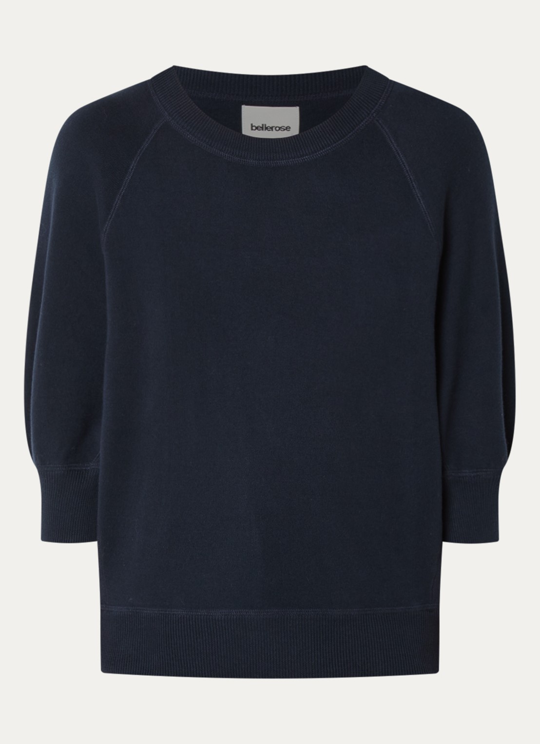Bellerose Anglet sweater met ronde hals - voorkant 2 donkerblauw