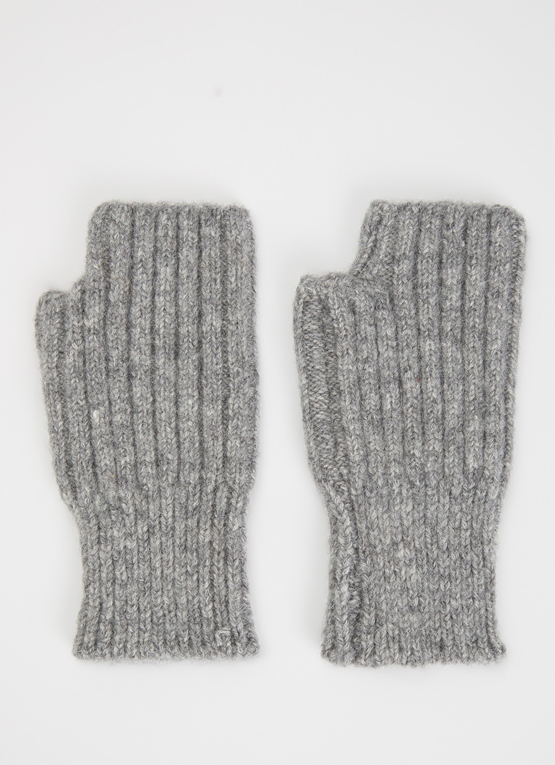 Bellerose Aosti handschoenen in zijdenblend - voorkant grijs