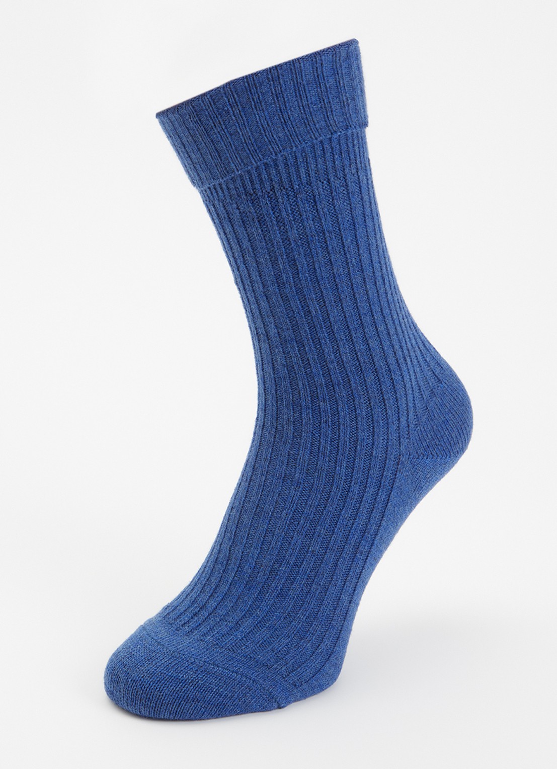 Bellerose Baniy ribgebreide sokken met gemêleerd dessin - detail 3 blauw