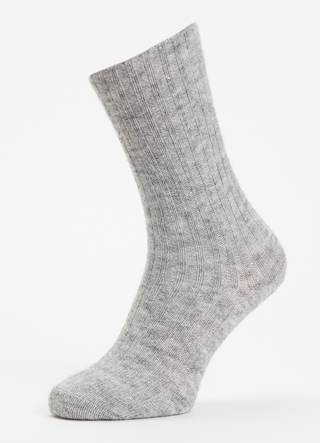 Bellerose Boti sokken in alpaca wolblend - detail grijs