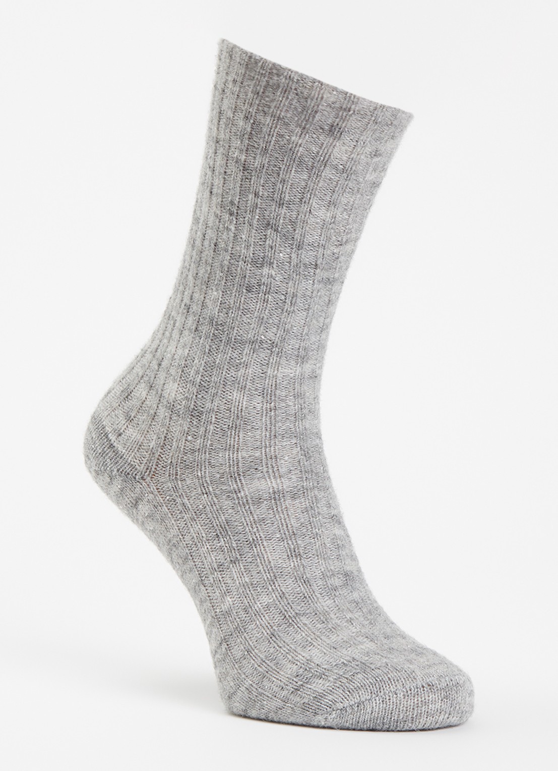 Bellerose Boti sokken in alpaca wolblend - voorkant 2 grijs
