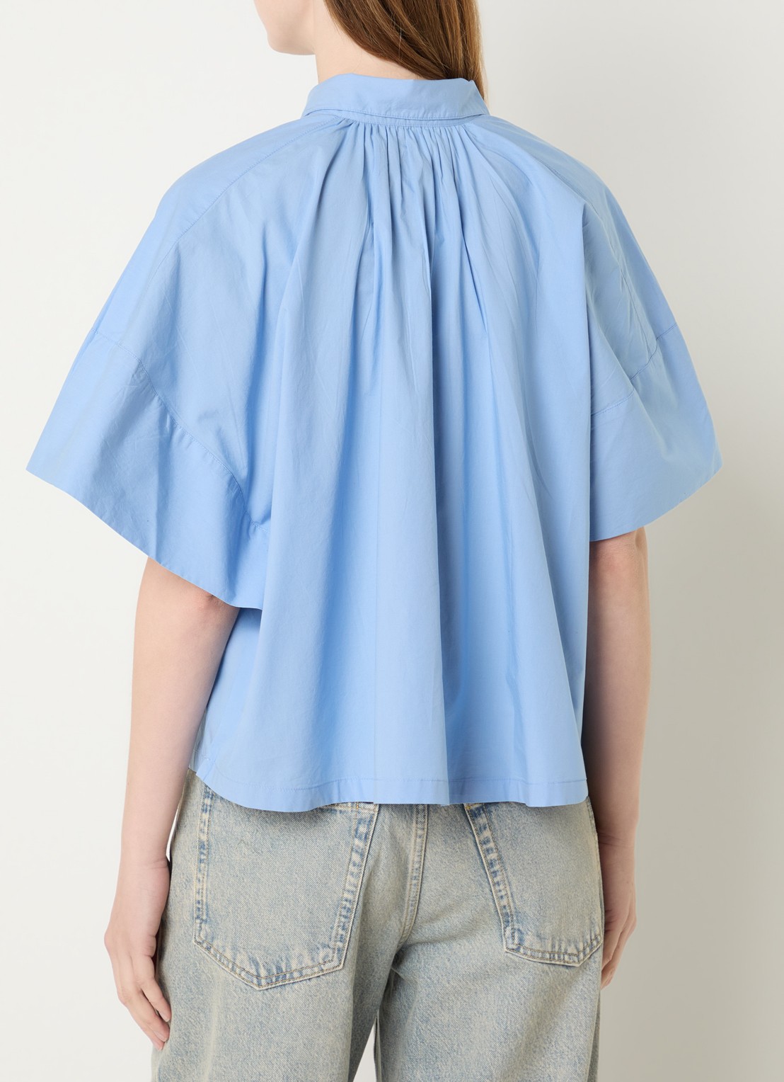 Bellerose Cair tuniek met vlindermouw - achterkant 4 blauwgrijs