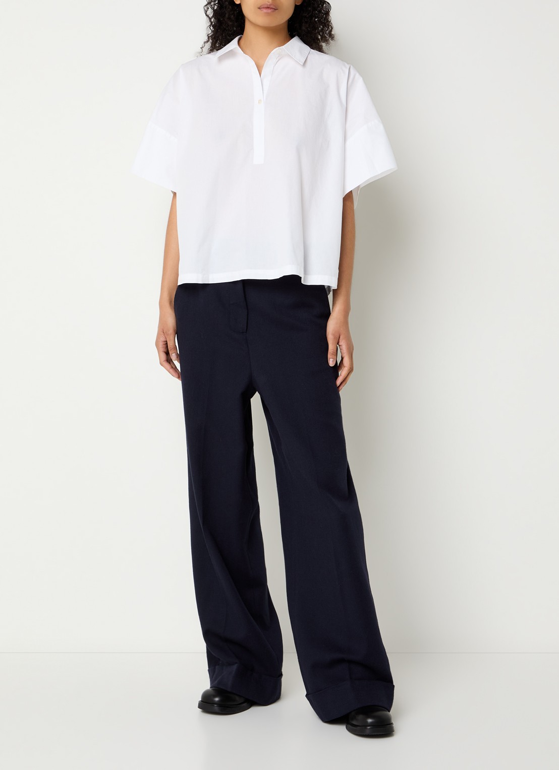 Bellerose Cairn oversized tuniek - voorkant 3 wit