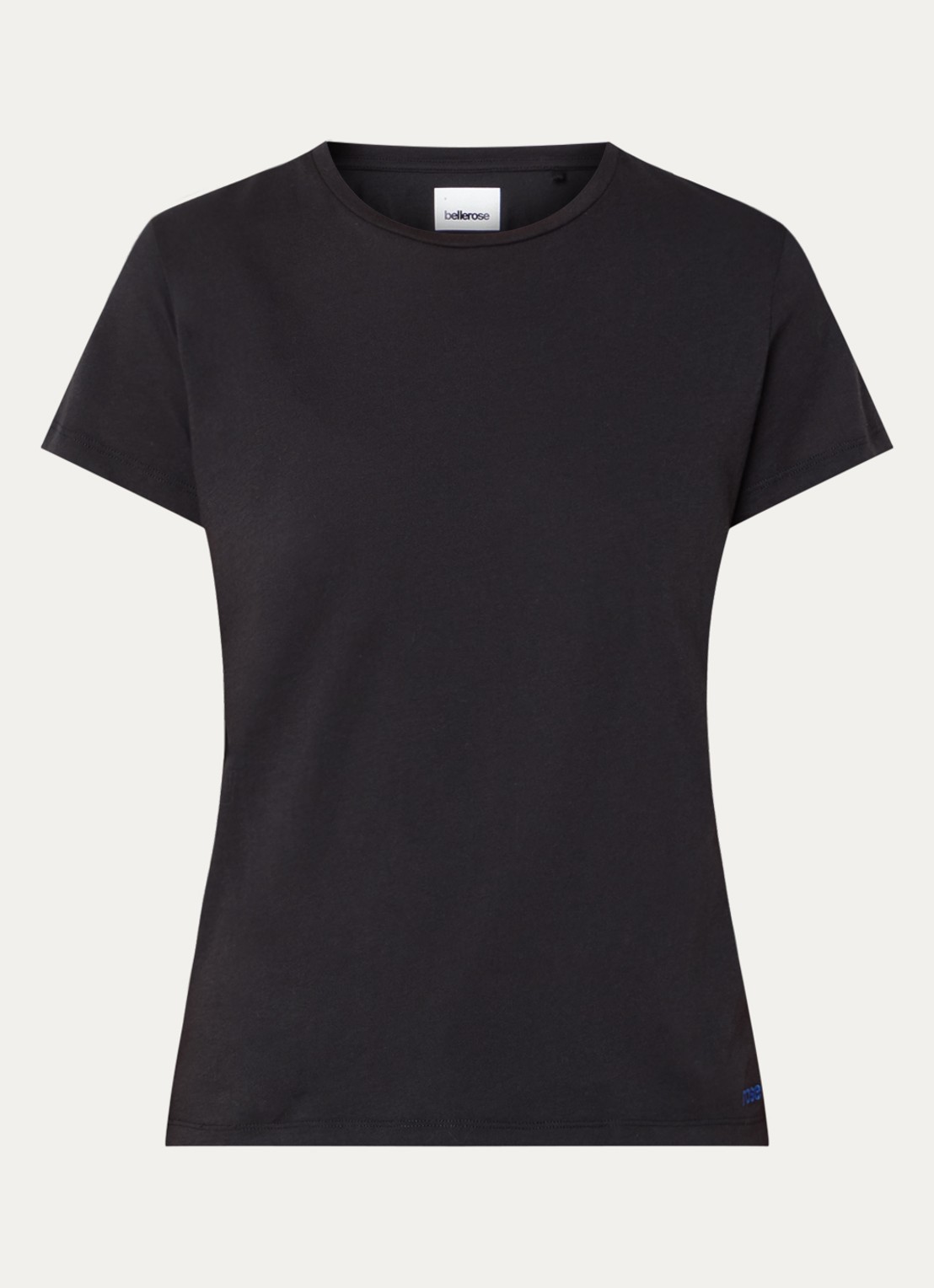Bellerose Covi T-shirt met ronde hals - voorkant zwart