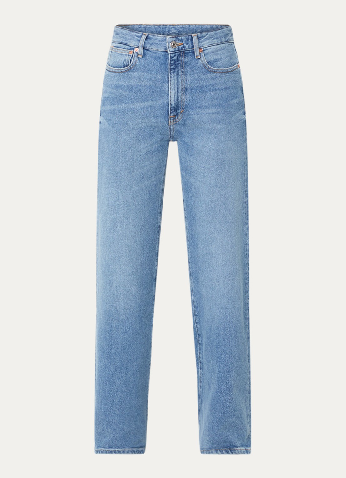 Bellerose Covi T-shirt met ronde hals - voorkant 3 gebroken wit