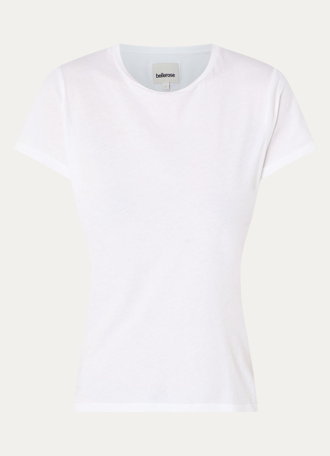 Bellerose Covi T-shirt met ronde hals - voorkant 2 wit
