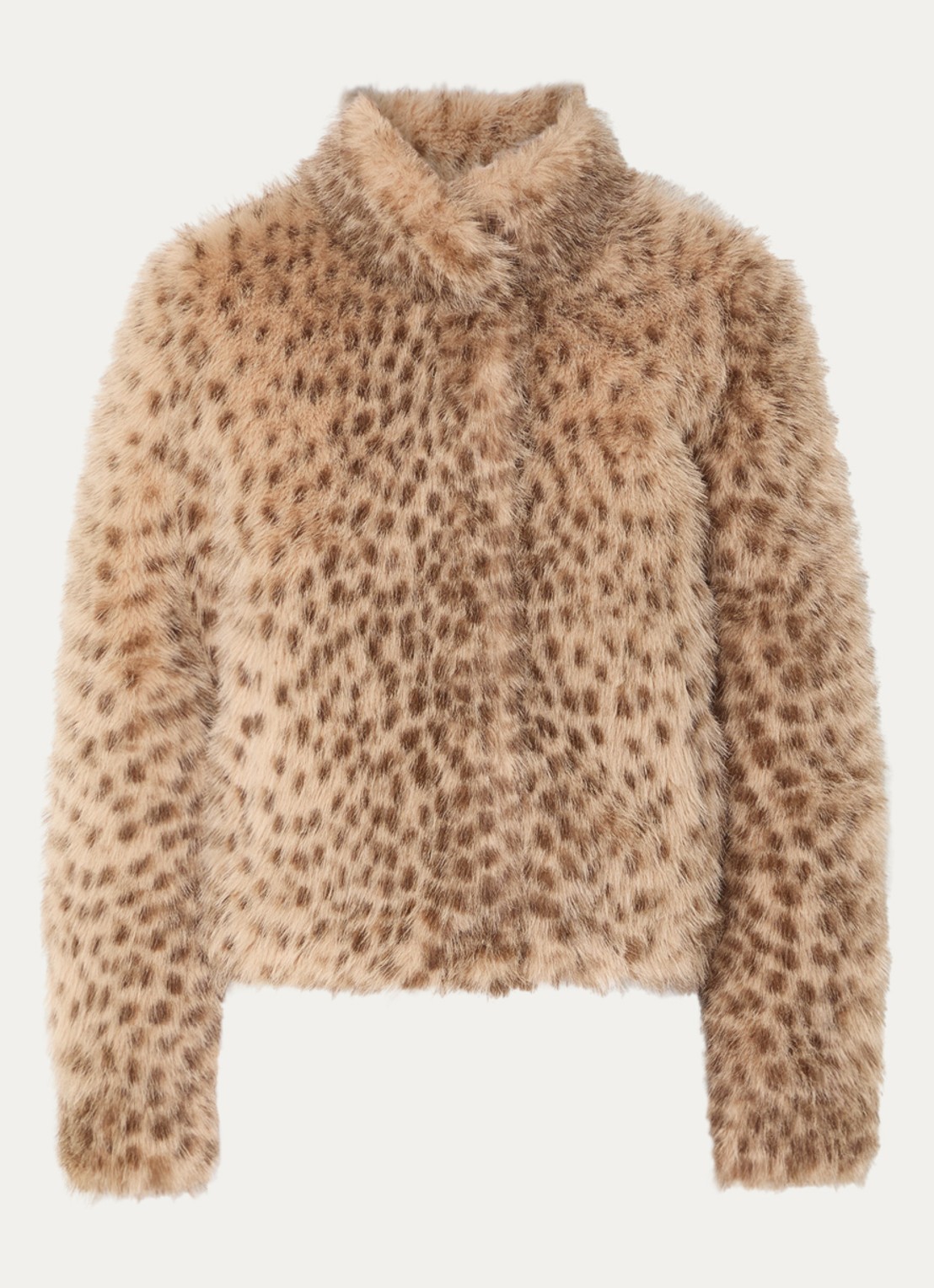 Bellerose Enjoy jack van imitatiebont met steekzakken - voorkant 2 camel