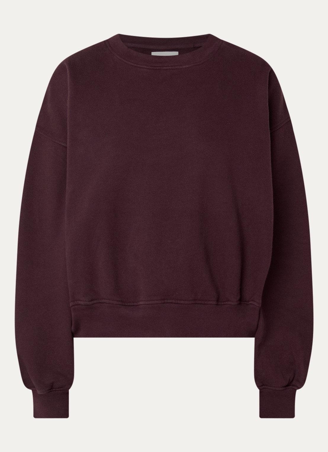 Bellerose Fancy sweater met ballonmouw - voorkant 3 bordeauxrood