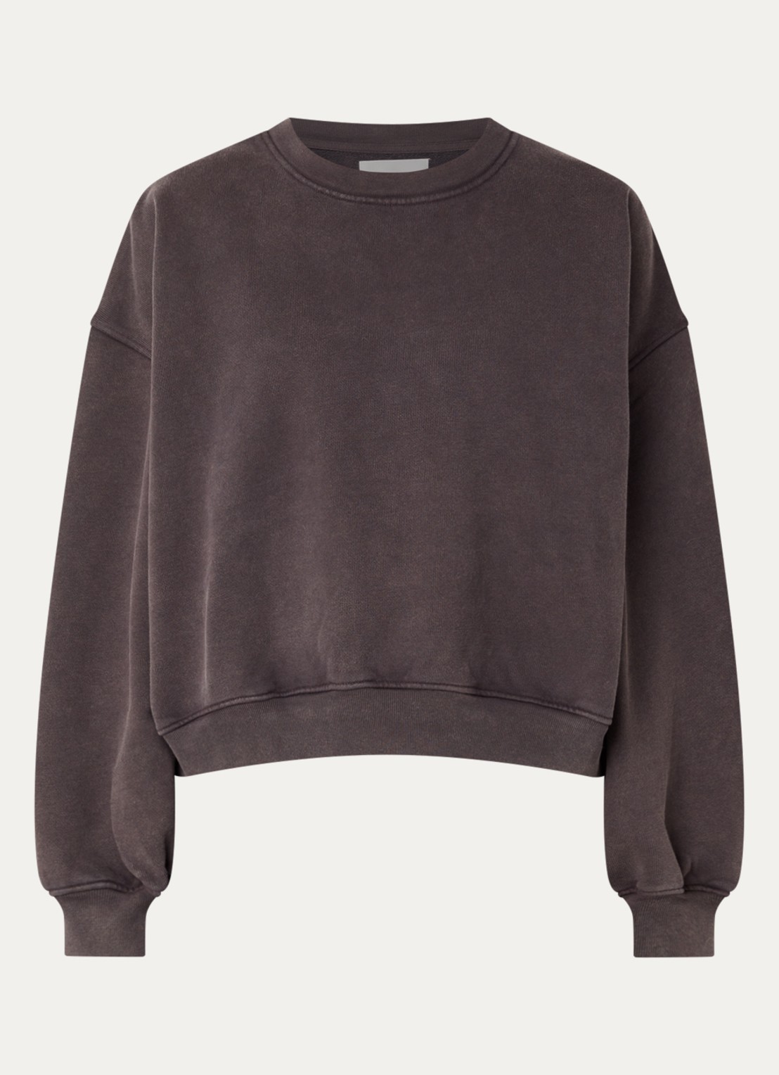 Bellerose Fancy sweater met ballonmouw - voorkant 3 taupe