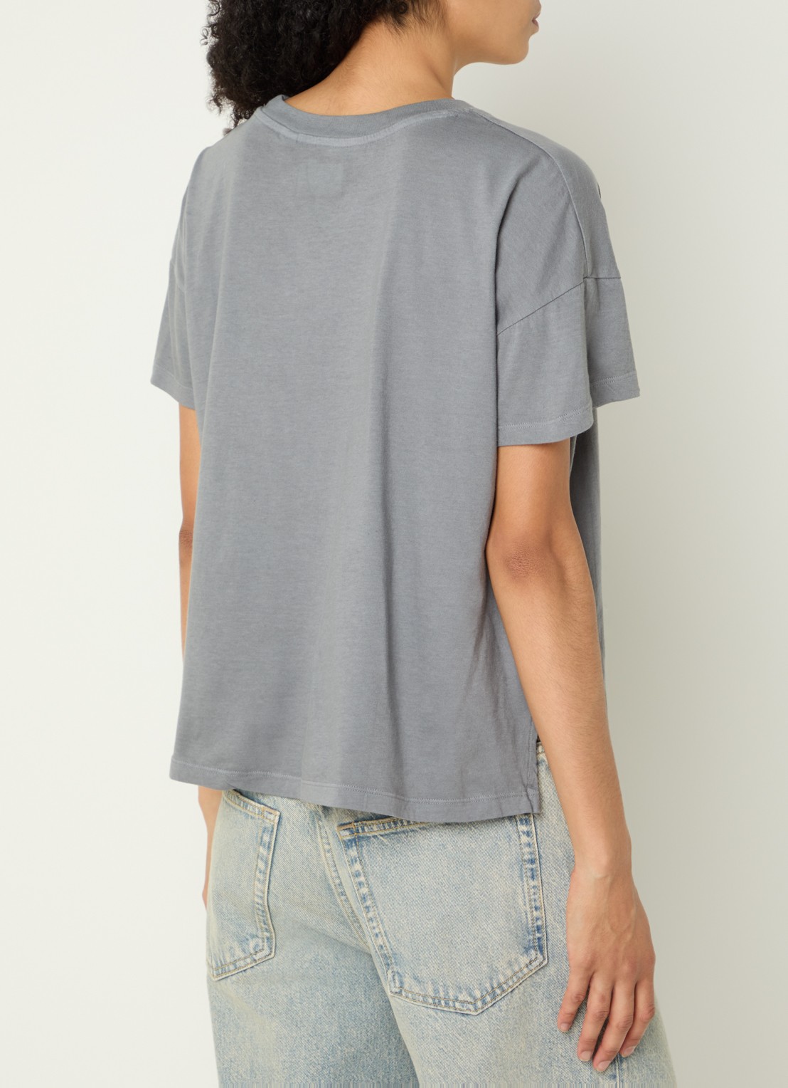 Bellerose Felia oversized T-shirt met ronde hals - achterkant 4 grijs