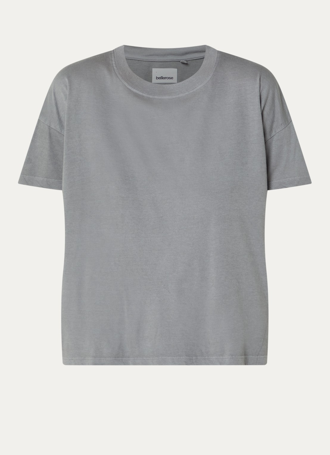 Bellerose Felia oversized T-shirt met ronde hals - voorkant 2 grijs