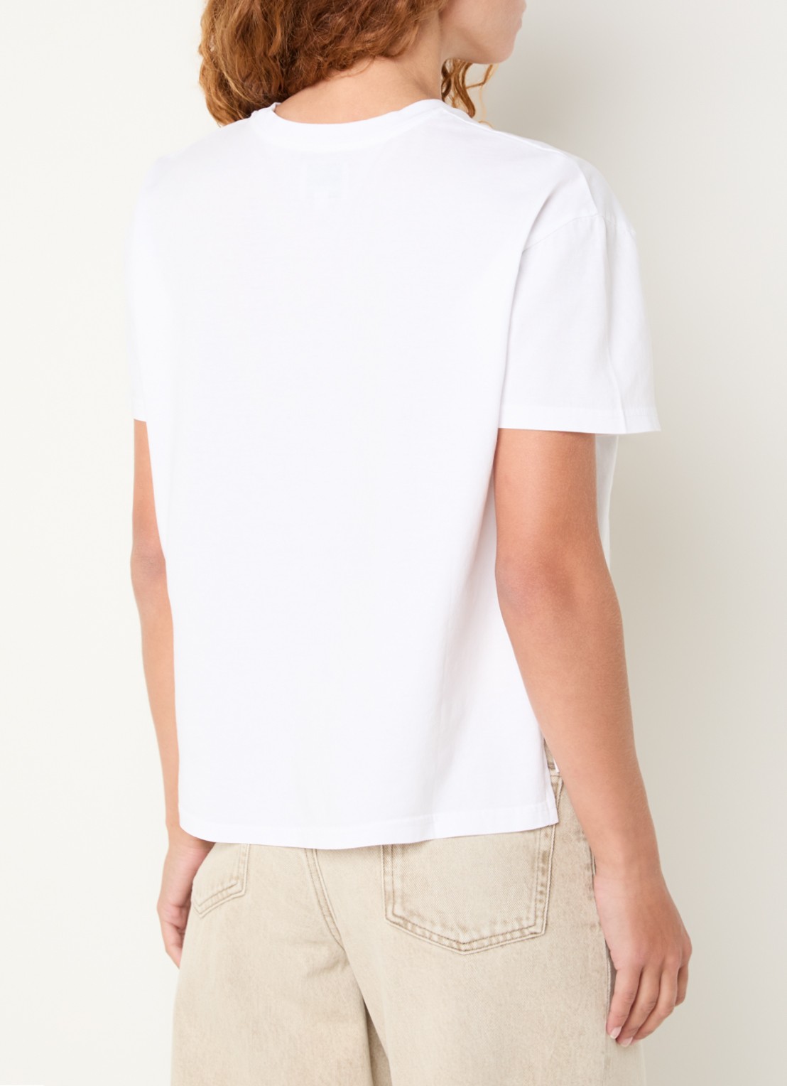 Bellerose Felio T-shirt met ronde hals - achterkant wit