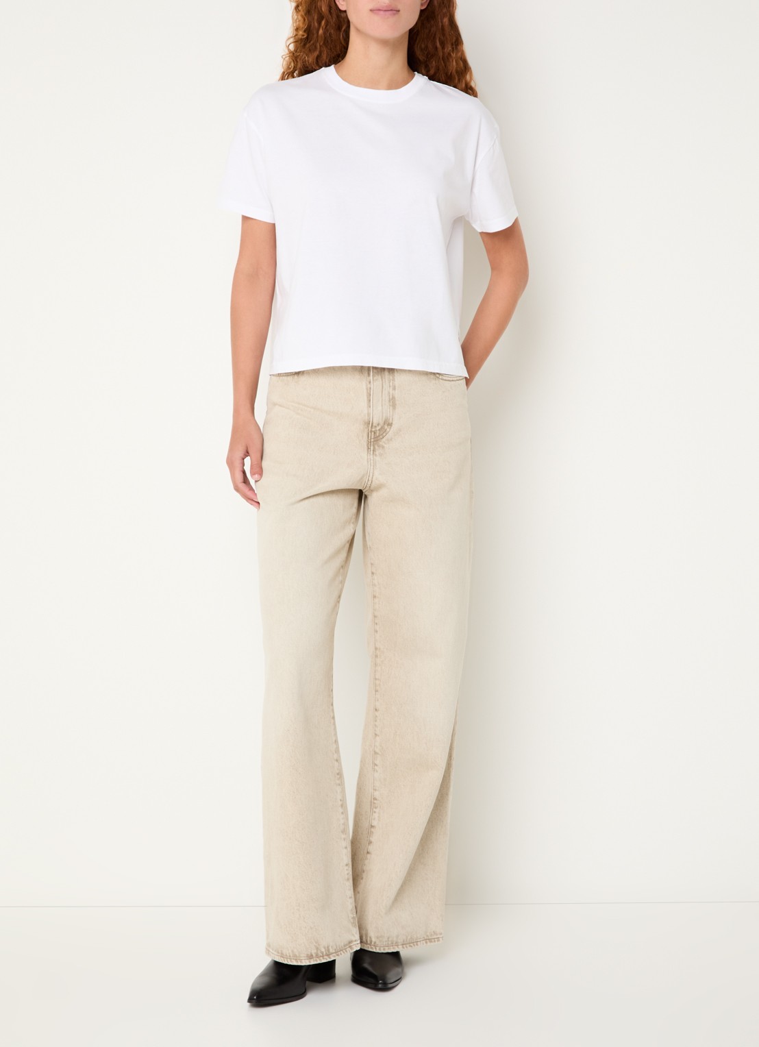 Bellerose Felio T-shirt met ronde hals - voorkant 3 wit