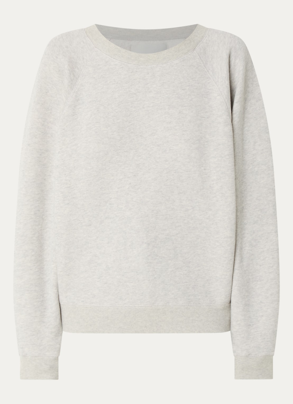 Bellerose Fella oversized sweater met ronde hals - voorkant 2 grijsmele