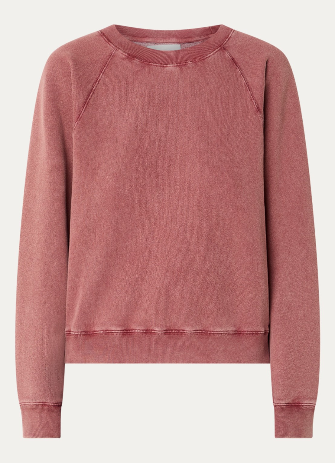 Bellerose Fella sweater met ronde hals - voorkant 2 khaki