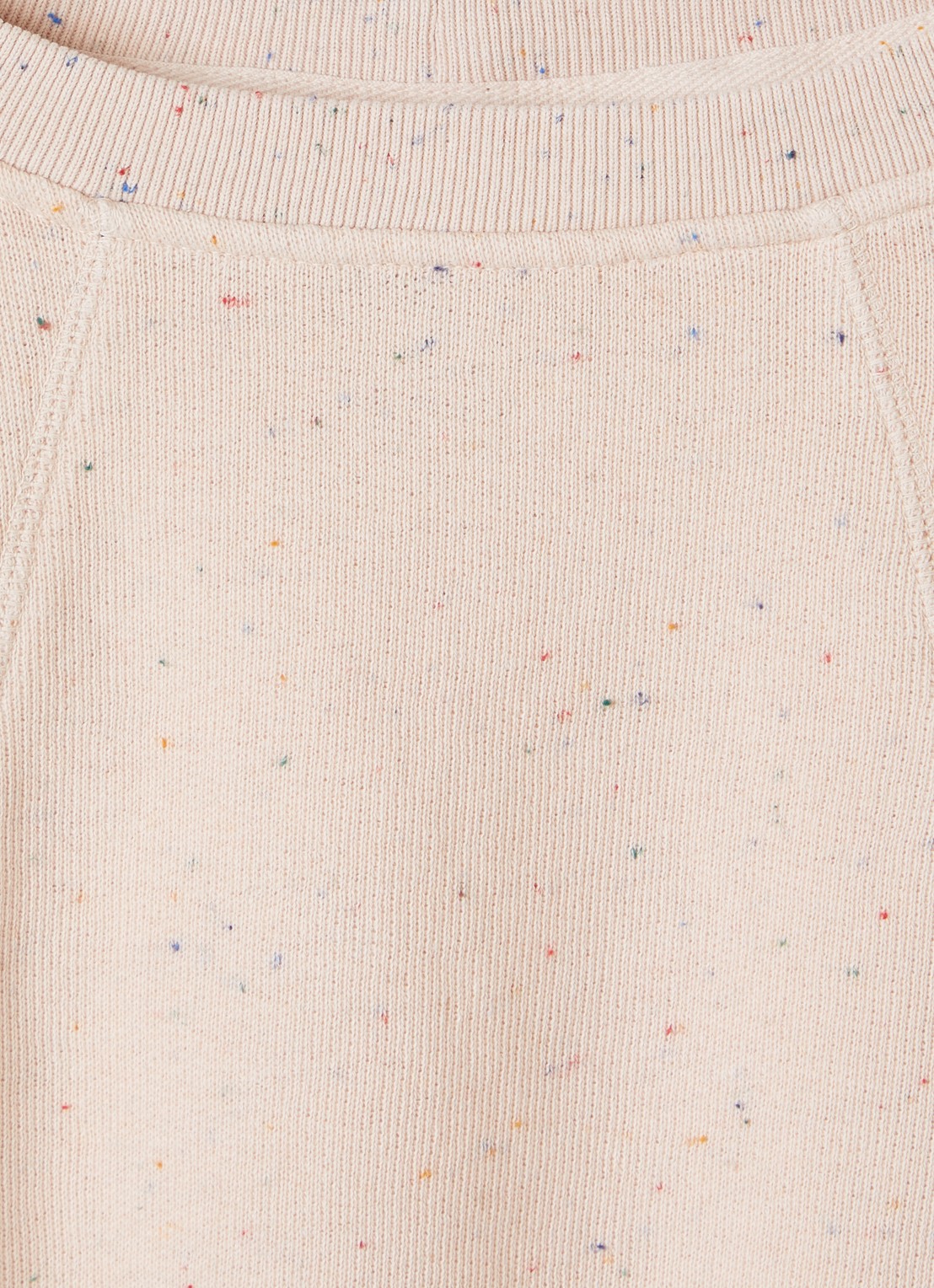 Bellerose Fengo sweater met gemêleerd dessin - detail lichtroze