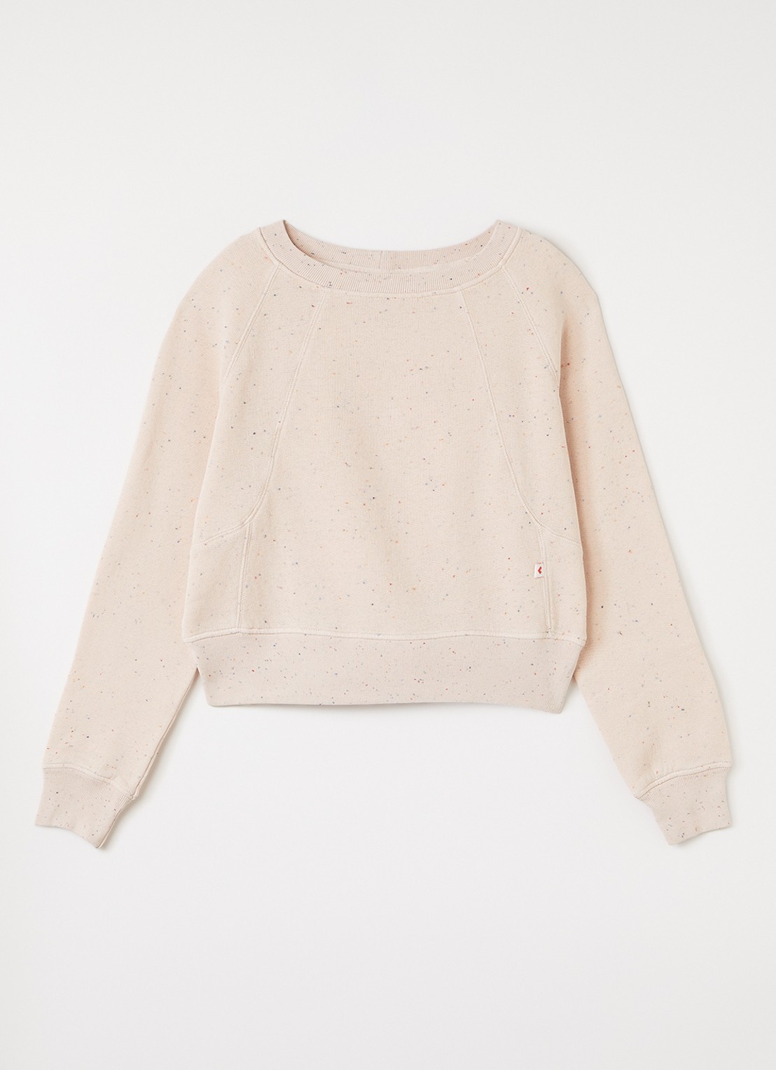 Bellerose Fengo sweater met gemêleerd dessin - voorkant 2 lichtroze