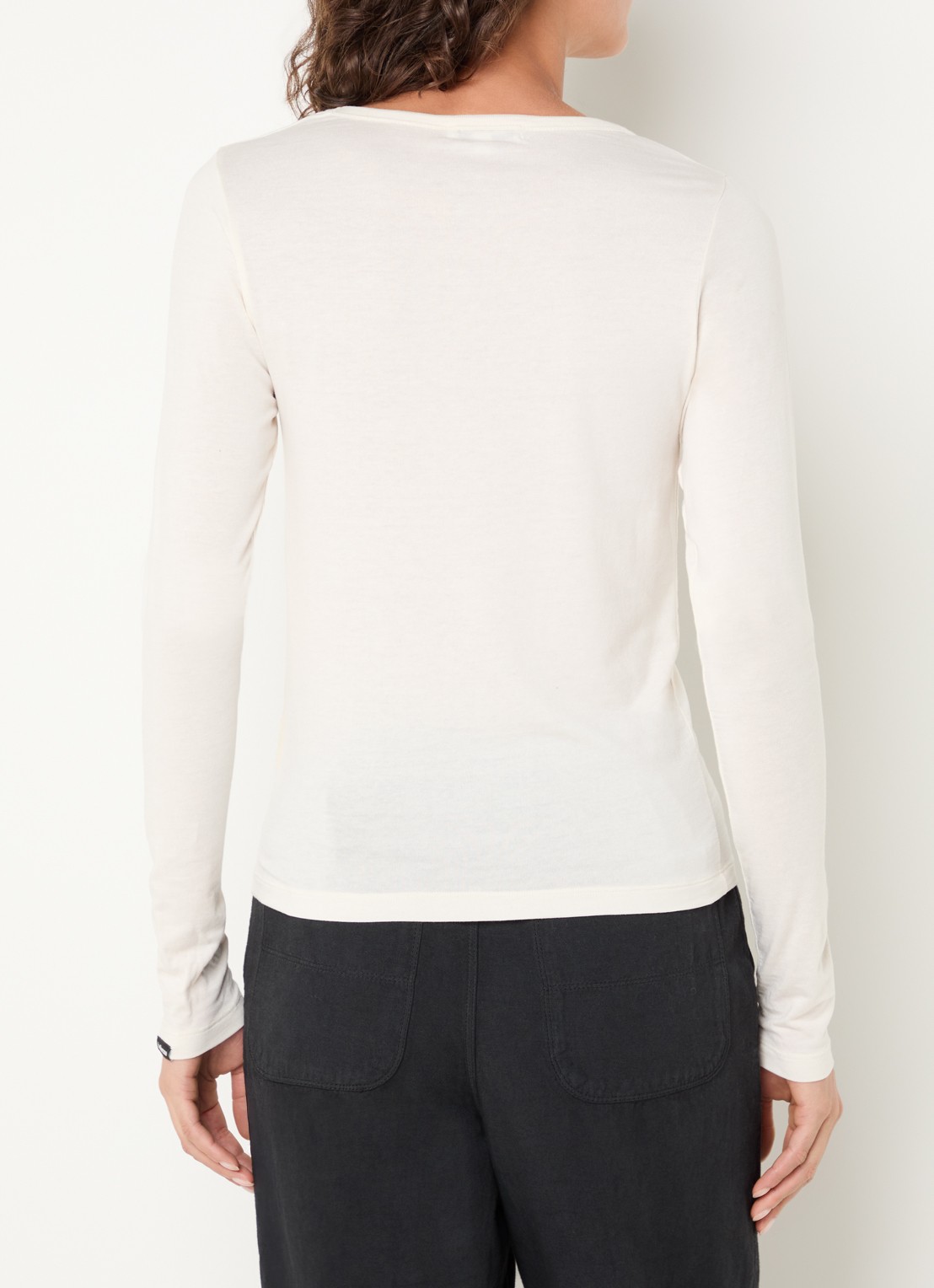 Bellerose Fina long sleeve met ronde hals - achterkant gebroken wit