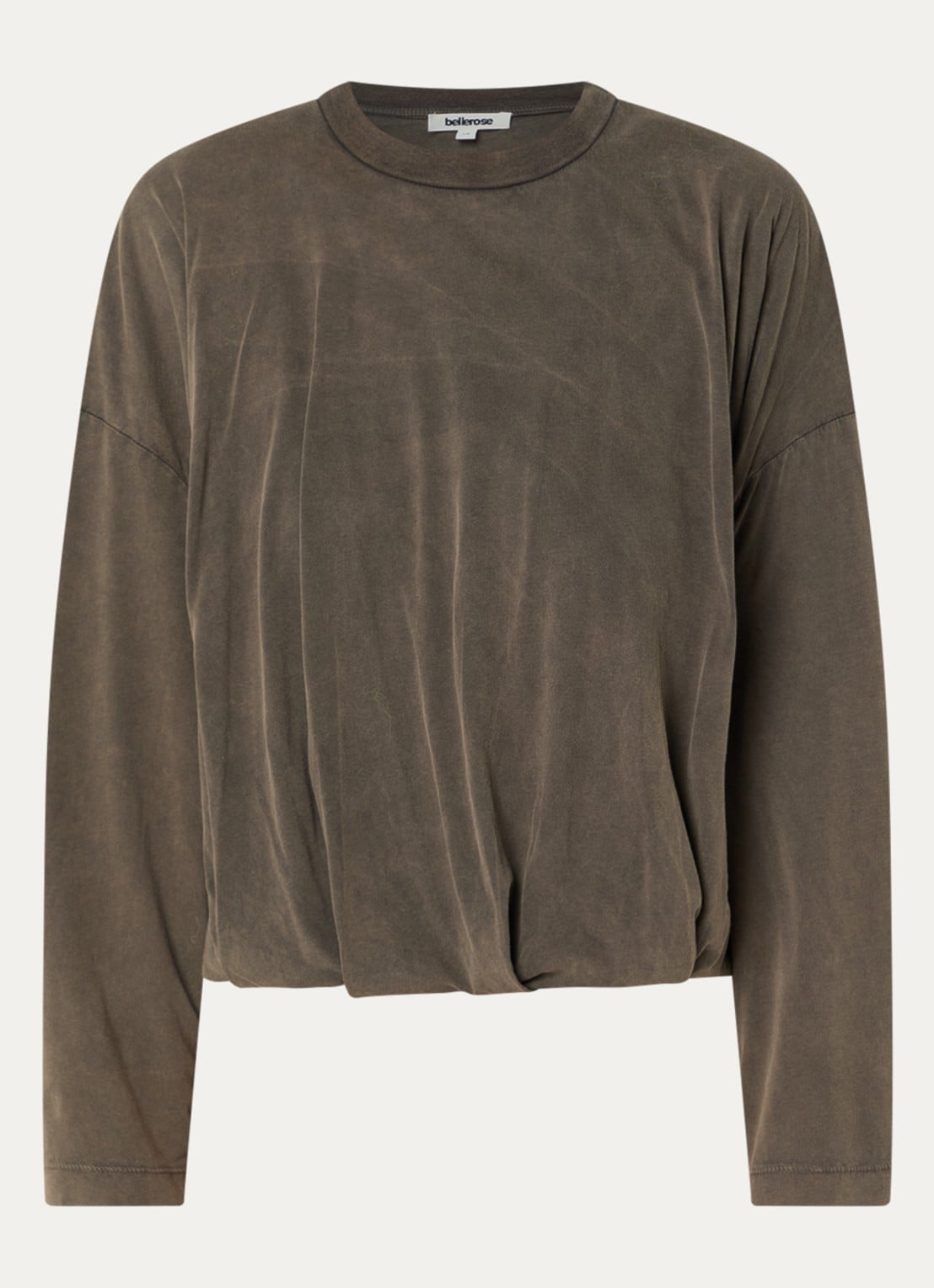 Bellerose Flames longsleeve met ronde hals - voorkant 3 bruin