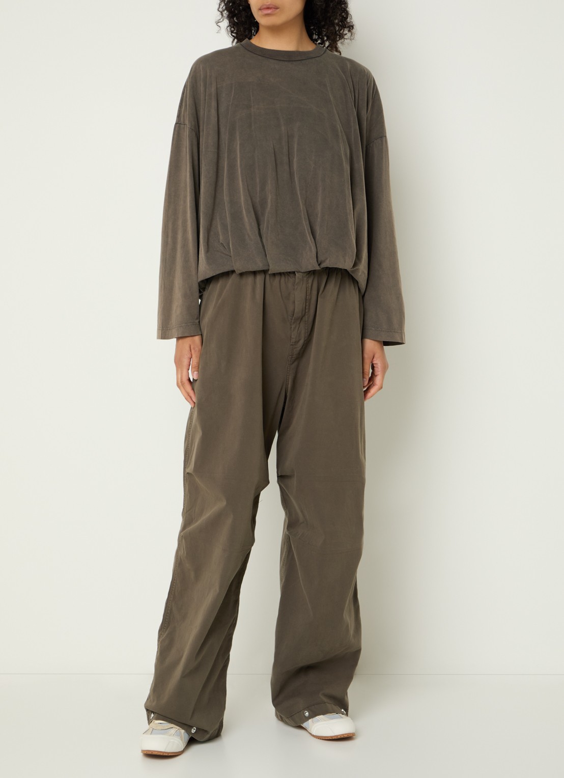Bellerose Flames longsleeve met ronde hals - voorkant 4 bruin