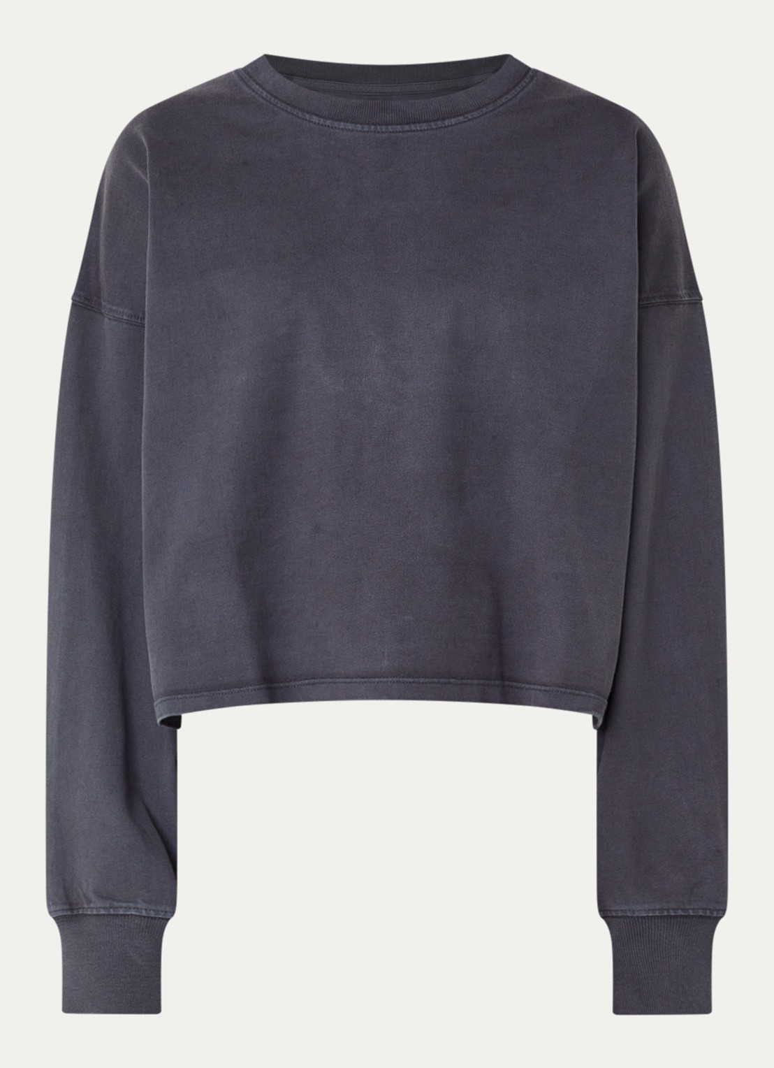 Bellerose Franto62 sweater met gerafeld detail - voorkant 3 antraciet