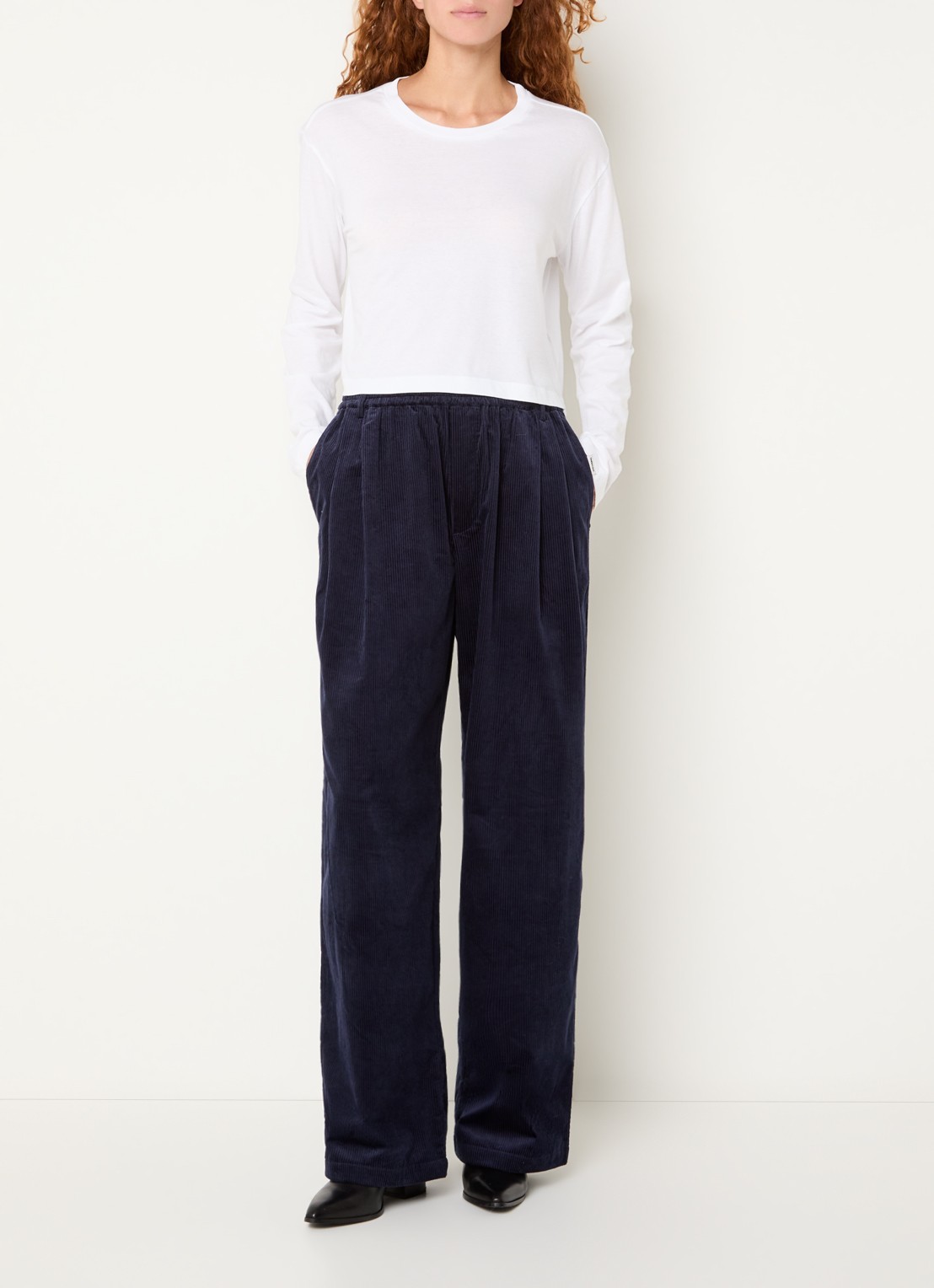 Bellerose Fuele long sleeve met ronde hals - voorkant 4 wit