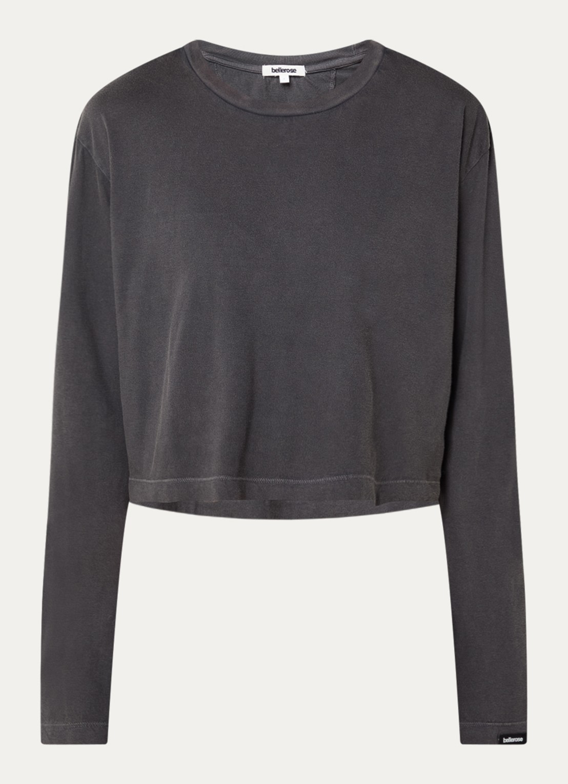 Bellerose Fuele longsleeve met ronde hals - voorkant 3 zwart