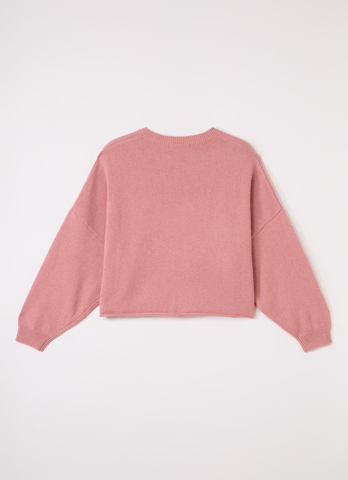 Bellerose Gimah fijngebreide oversized pullover - voorkant 2 roze