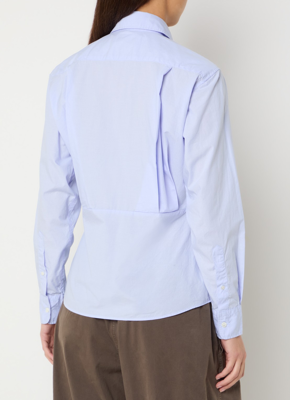 Bellerose Grey blouse met kraag - achterkant 3 lichtblauw