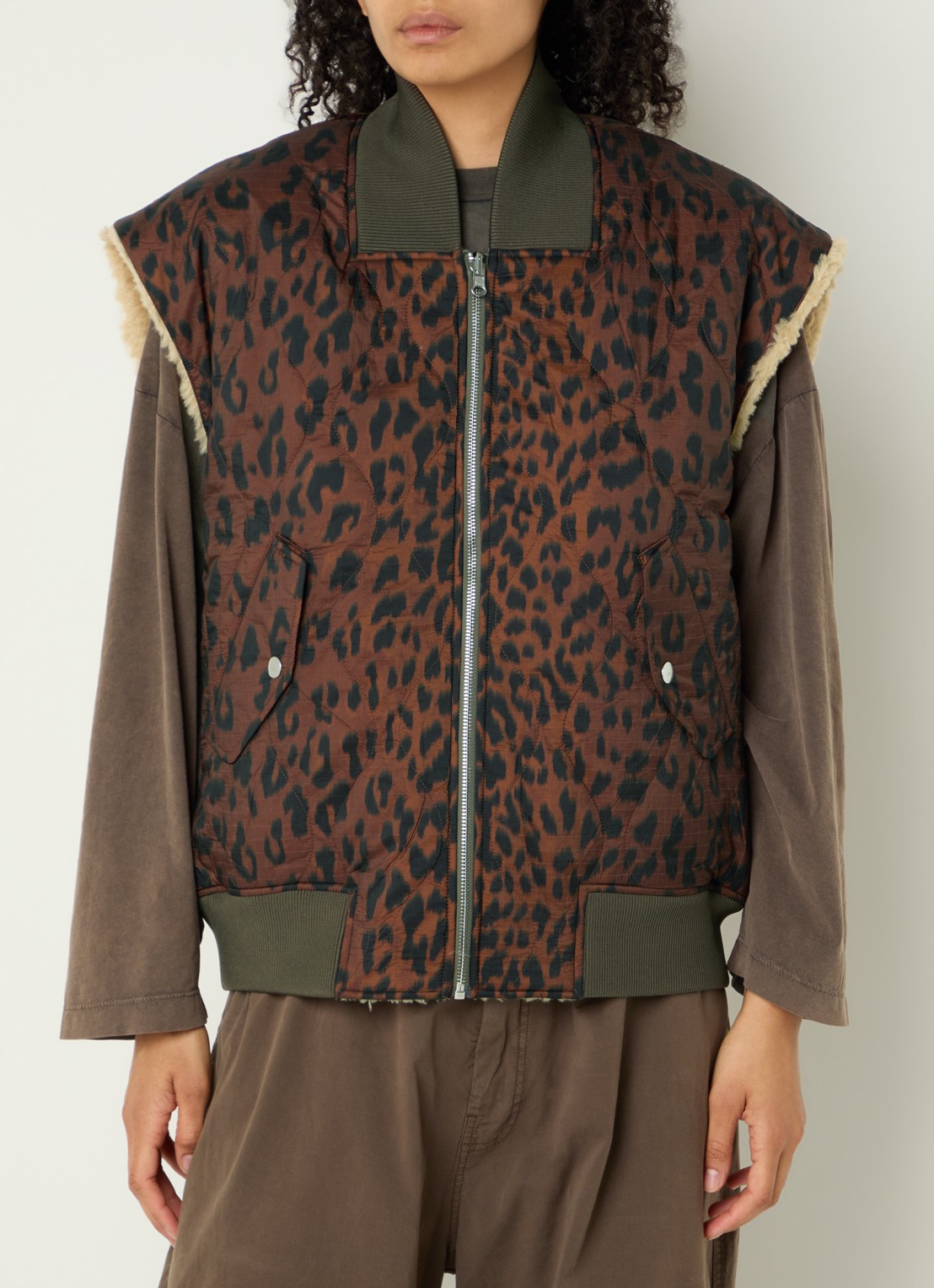 Bellerose Haalo reversible bodywarmer - detail 5 bruin