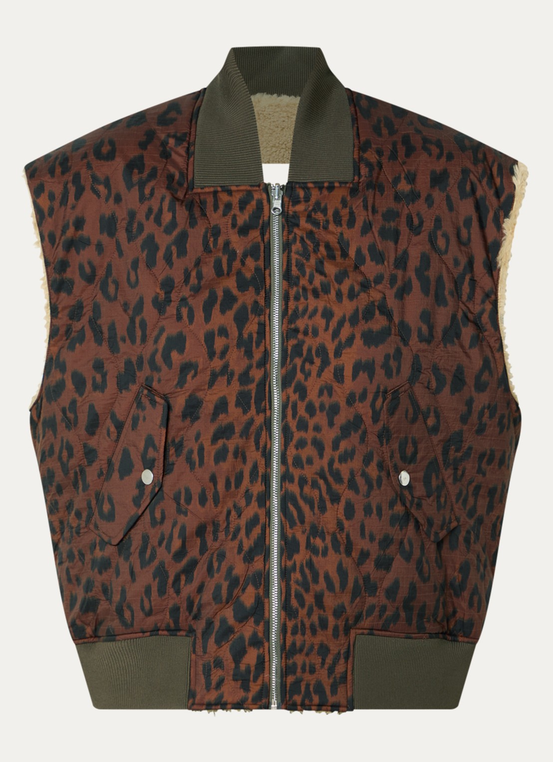 Bellerose Haalo reversible bodywarmer - voorkant bruin