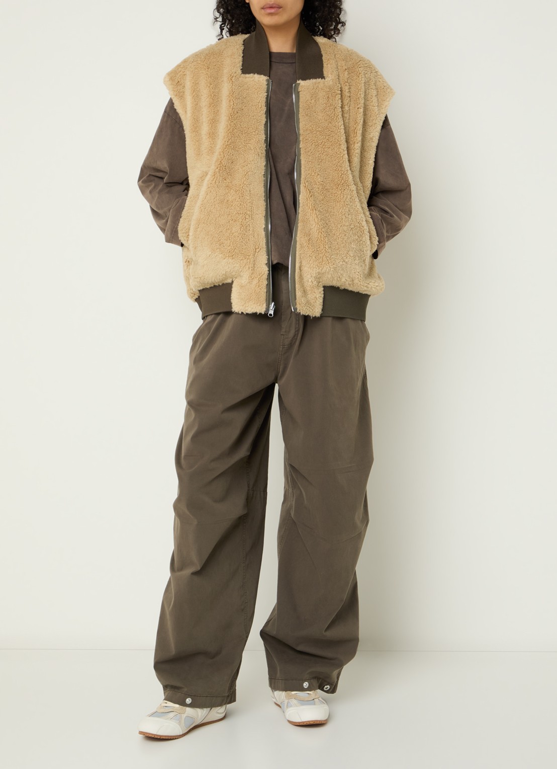 Bellerose Haalo reversible bodywarmer - voorkant 2 bruin