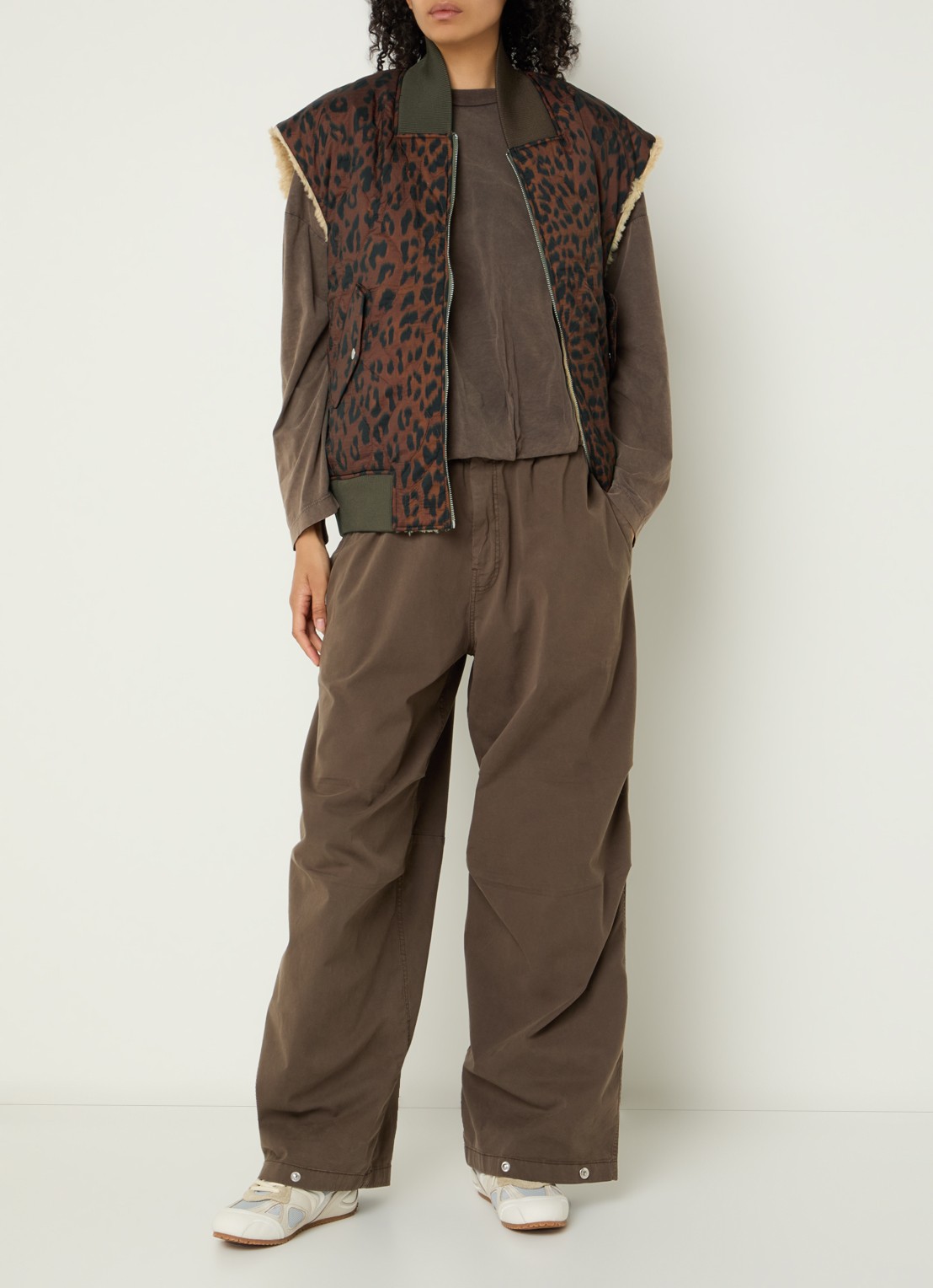 Bellerose Haalo reversible bodywarmer - voorkant 3 bruin
