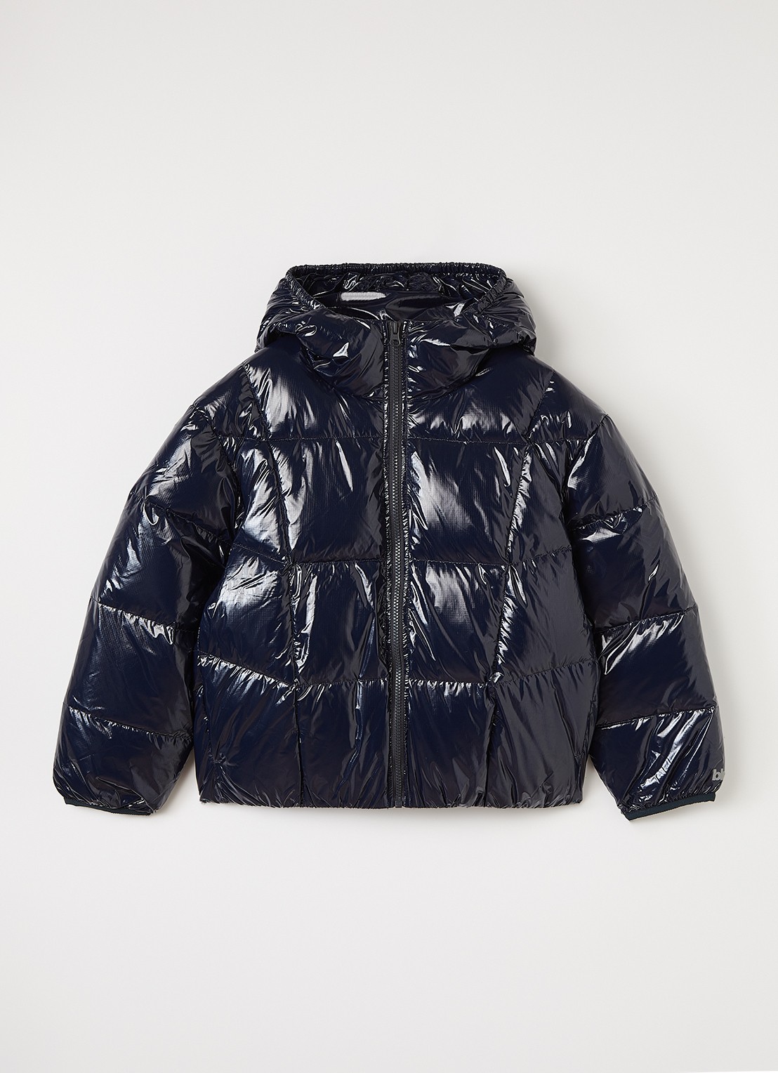 Bellerose Habu puffer jack met glanzende finish - voorkant donkerblauw