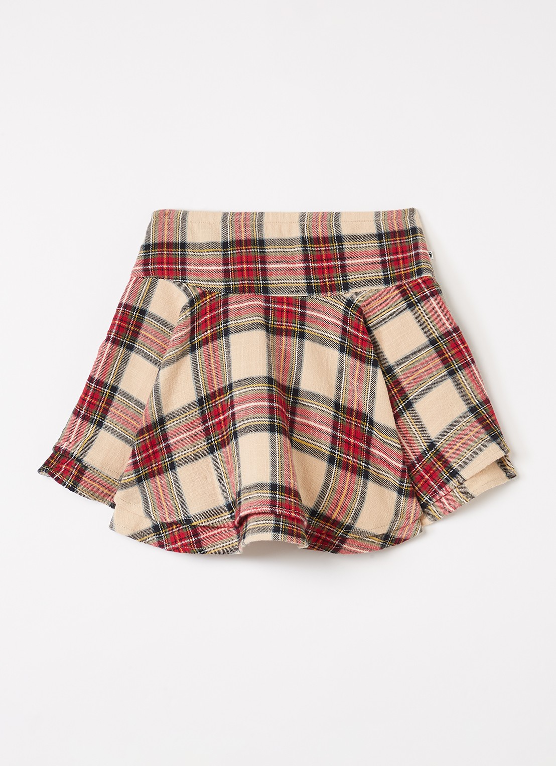 Bellerose Handie minirok met ruitdessin - voorkant 3 beige