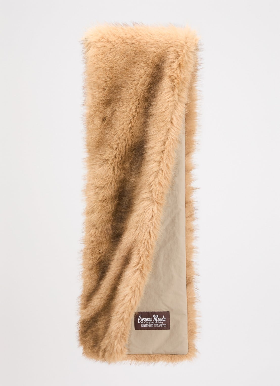 Bellerose Harol sjaal van imitatiebont 170 x 20 cm - detail 2 camel