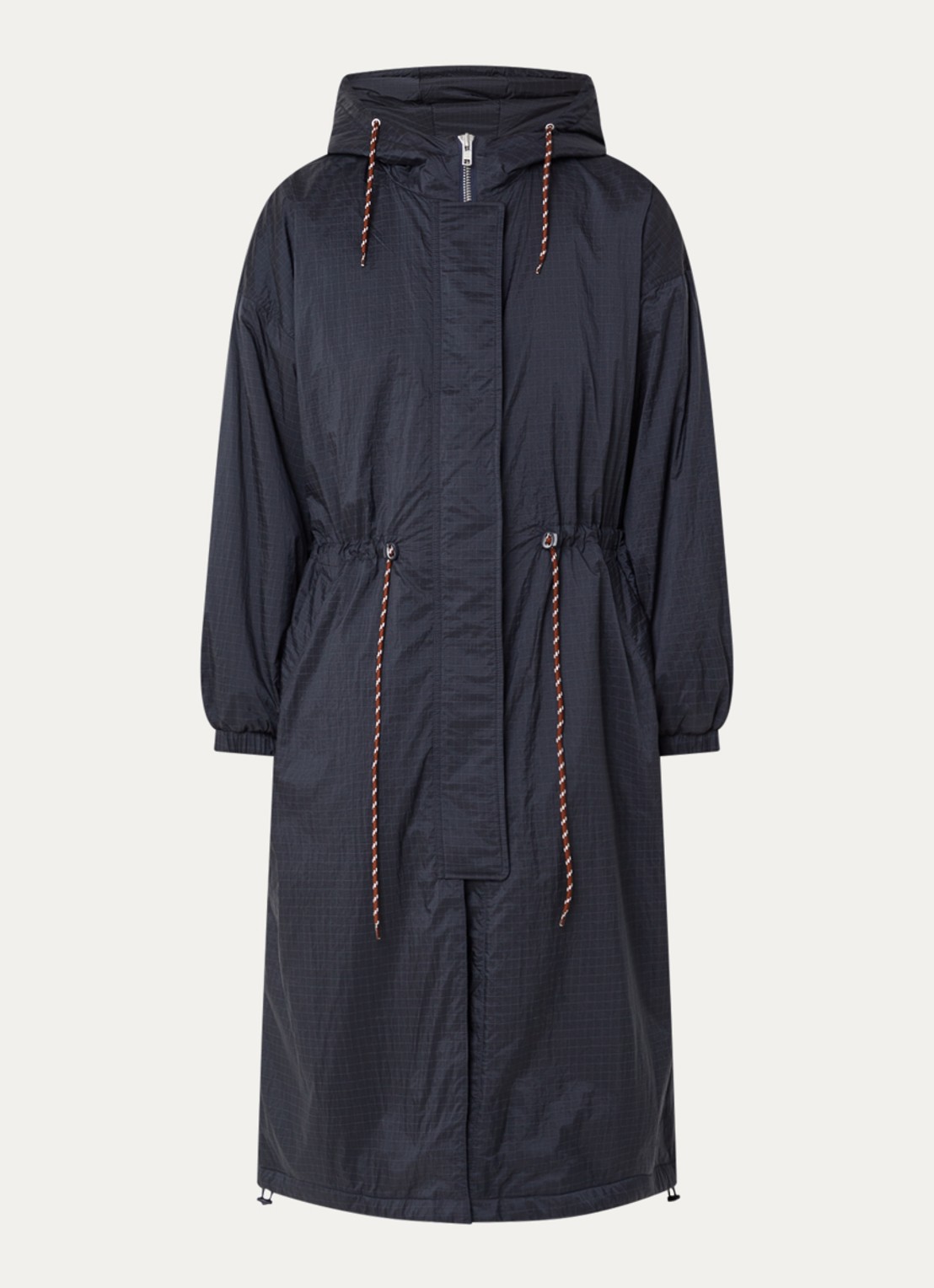 Bellerose Heleny parka met capuchon - voorkant 3 donkerblauw
