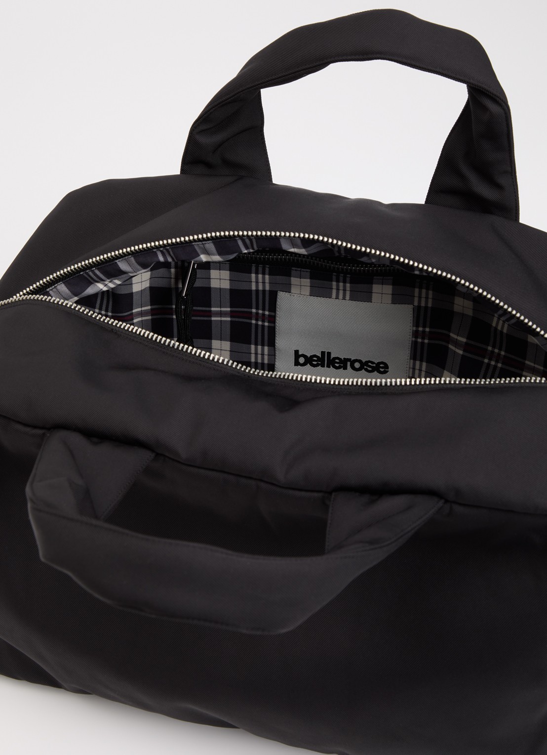 Bellerose Helton handtas met afneembare schouderriem - detail zwart
